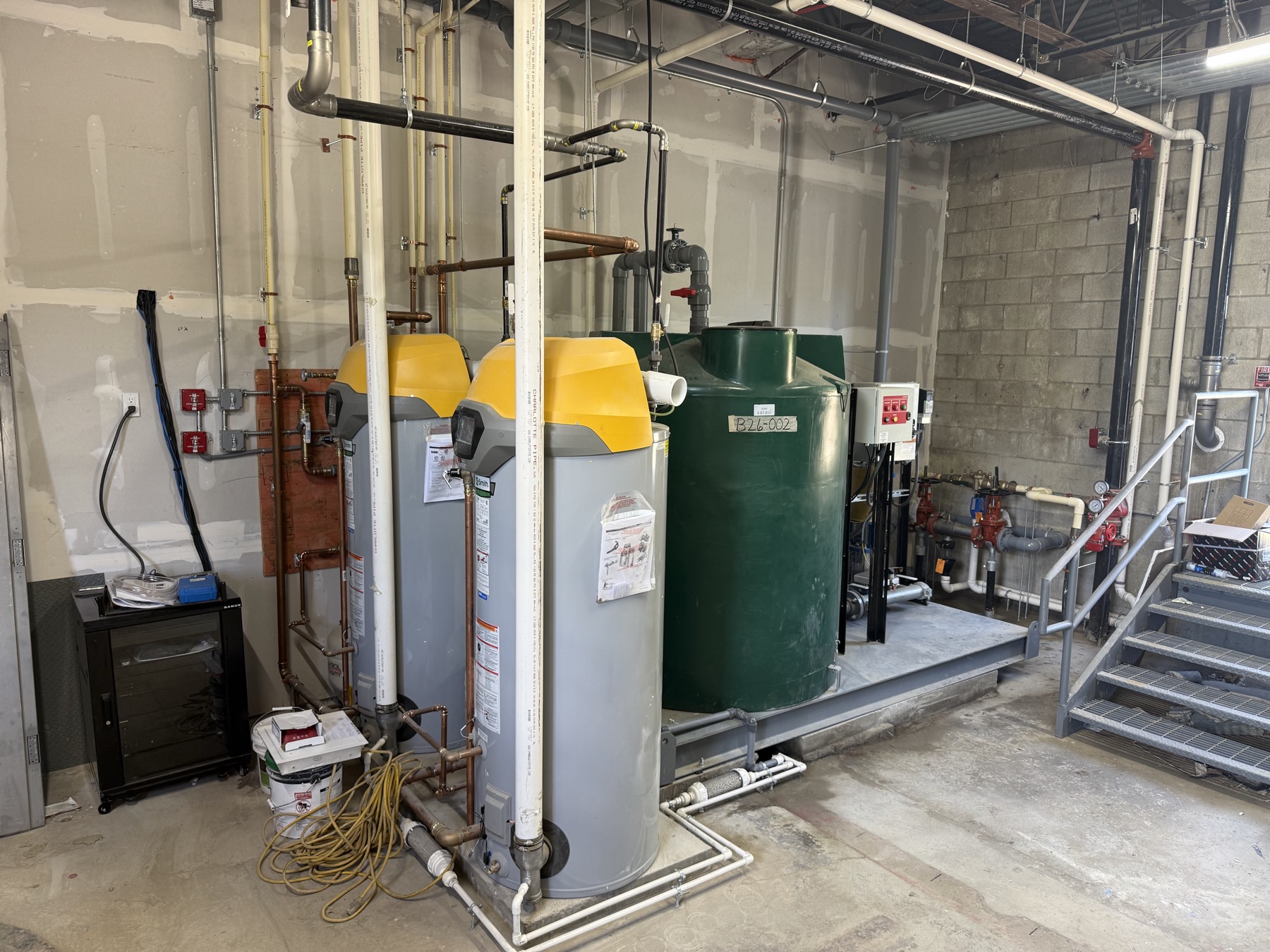 Affinity mechanical equipment room